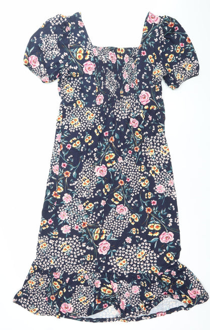 Roman Womens Multicoloured Floral Sheath Dress Size 10