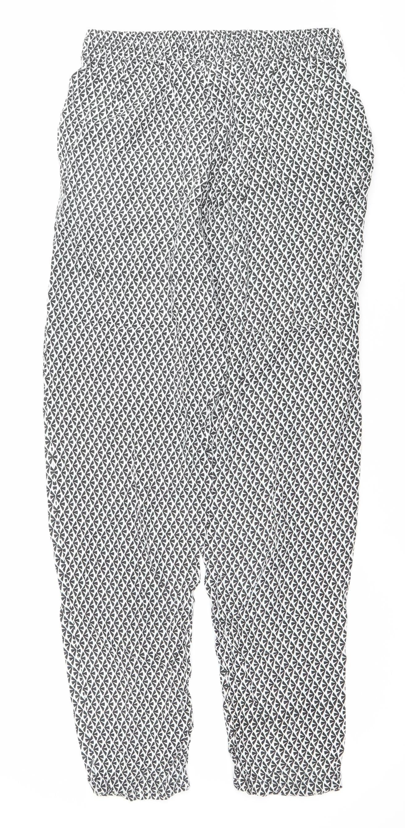 Womens UK Size 8 Intuition Regular Fit CasualTravel Multicoloured Trousers