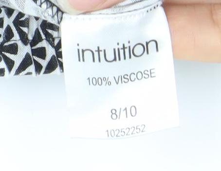 Womens UK Size 8 Intuition Regular Fit CasualTravel Multicoloured Trousers