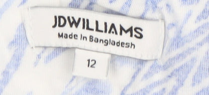Womens UK Size 12 JD Williams Blue Tunic Blouse