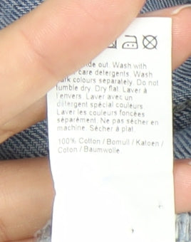 River Island Womens Blue Size 8 Denim Cut-Off Shorts Distressed