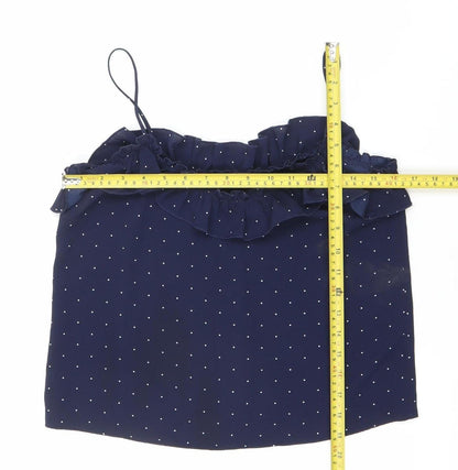 Womens UK Size S Mango Blue Camisole Tank