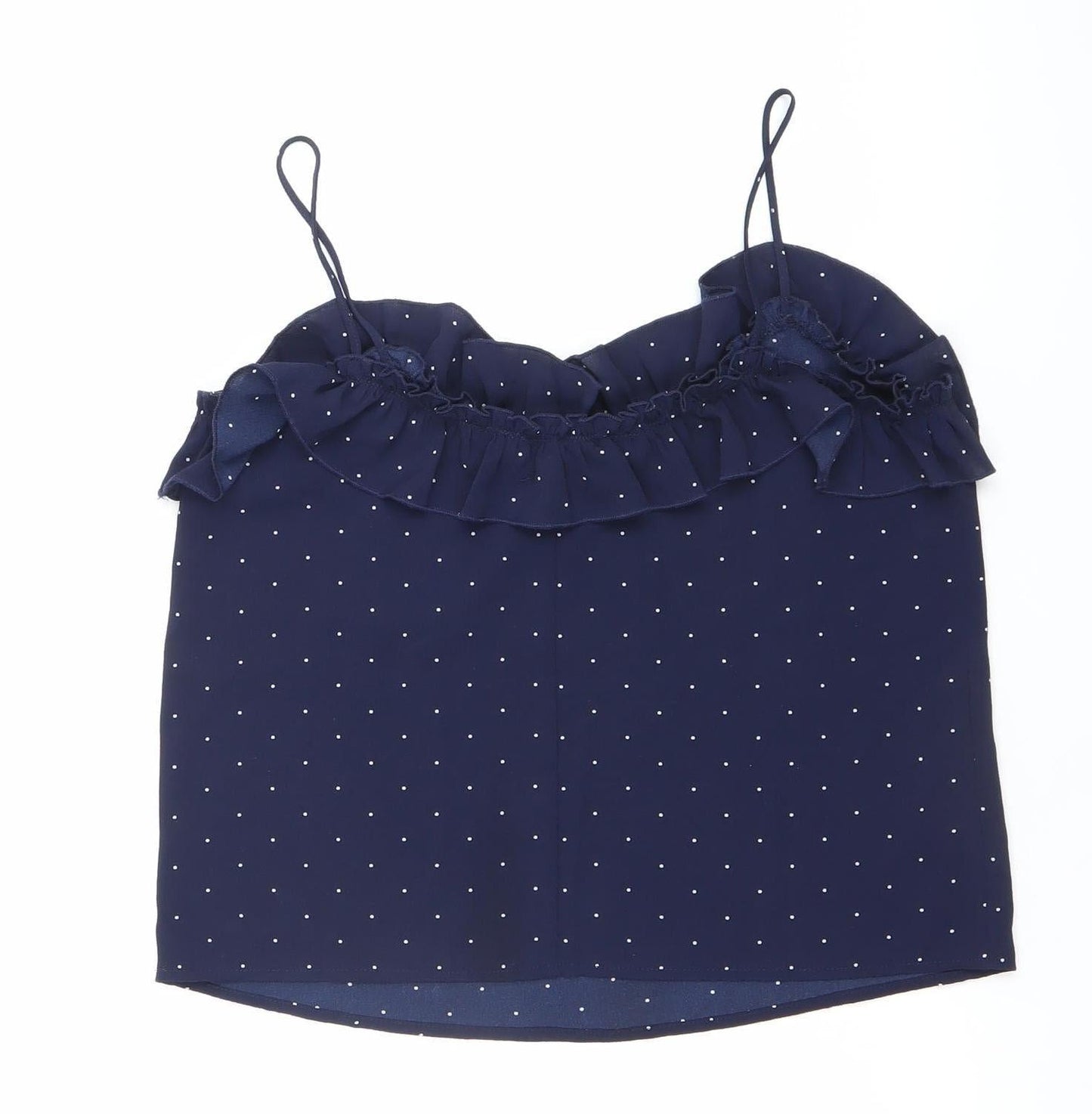 Womens UK Size S Mango Blue Camisole Tank