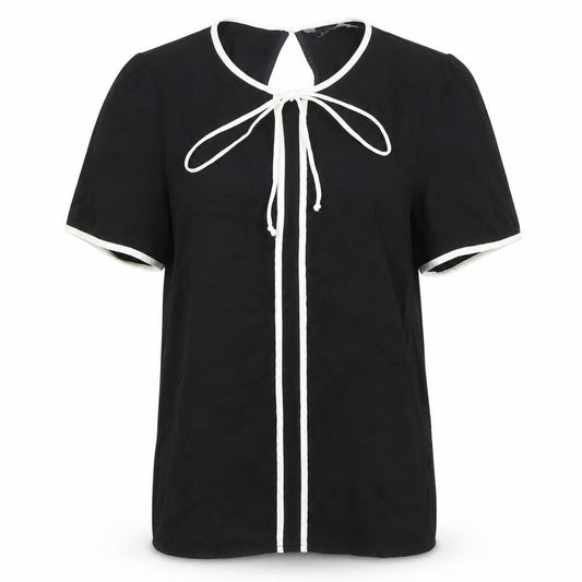 Womens UK Size L Zara Black Tunic Blouse