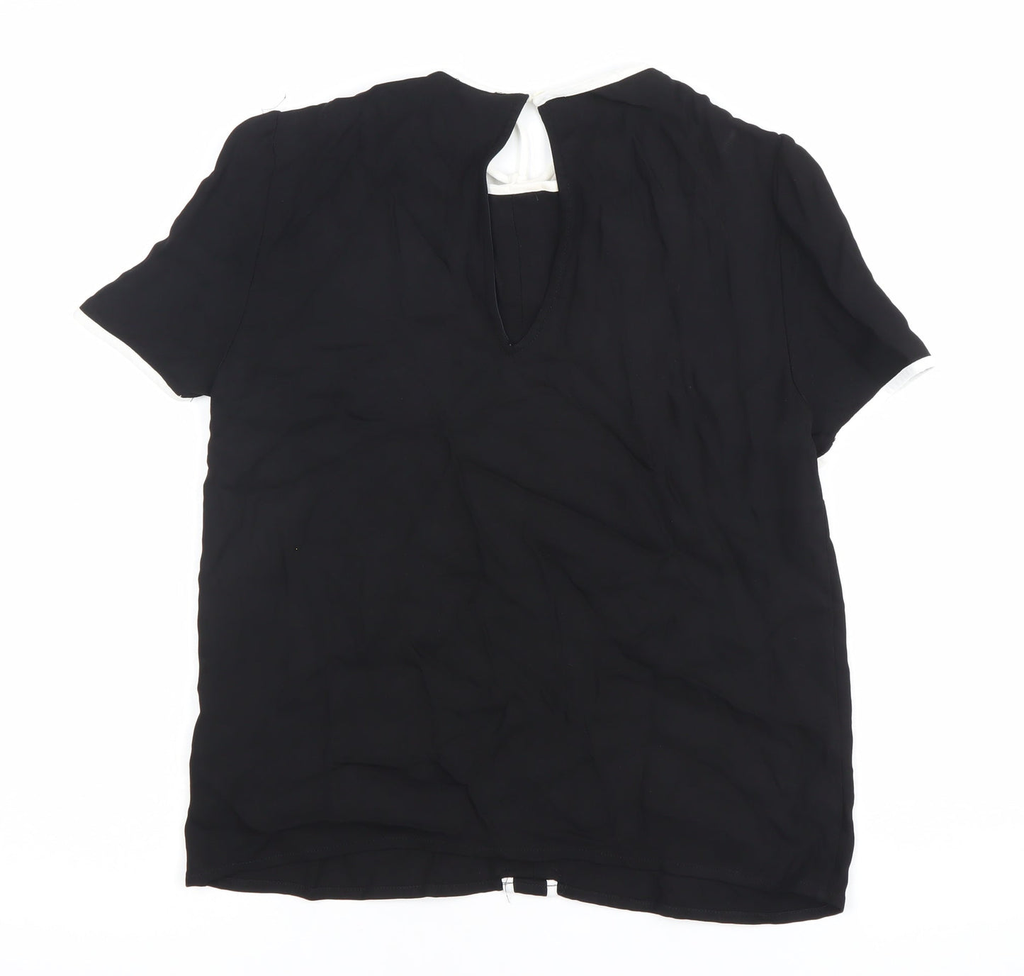 Womens UK Size L Zara Black Tunic Blouse