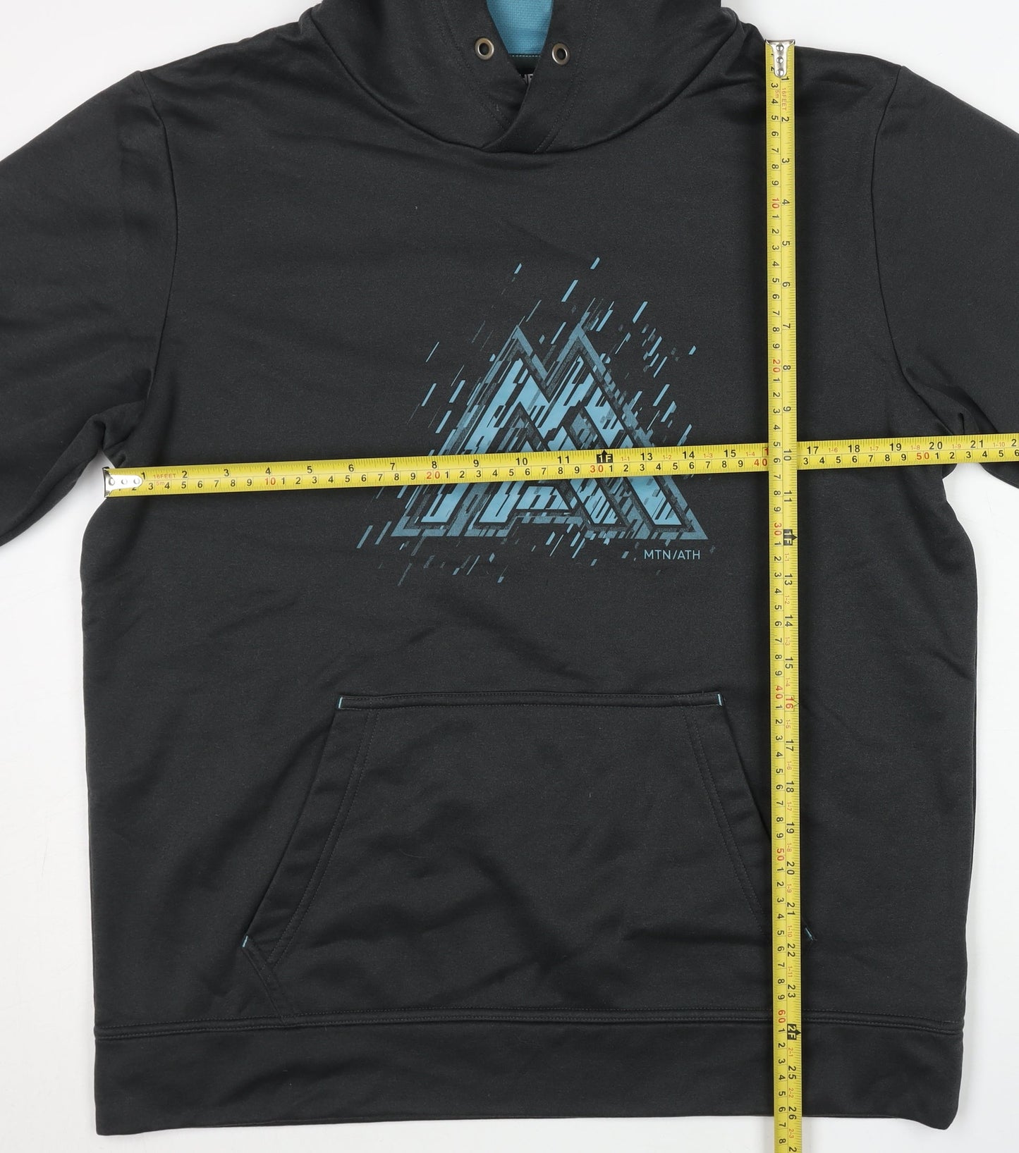 The North Face Mens Black L Graphic Pullover Hoodie Outdoor Fleece