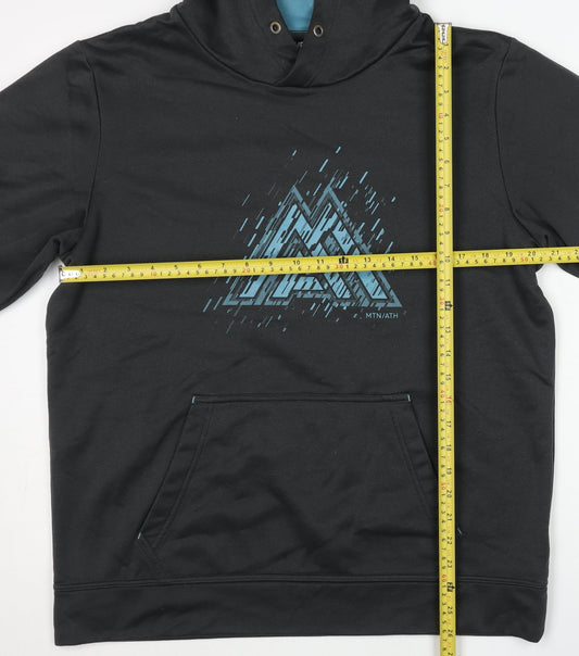 The North Face Mens Black L Graphic Pullover Hoodie Outdoor Fleece