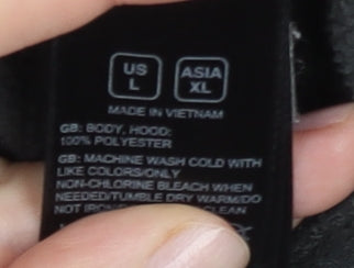 The North Face Mens Black L Graphic Pullover Hoodie Outdoor Fleece