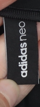 Adidas Neo Womens Black Track Jacket UK 8 Slim Fit Full Zip