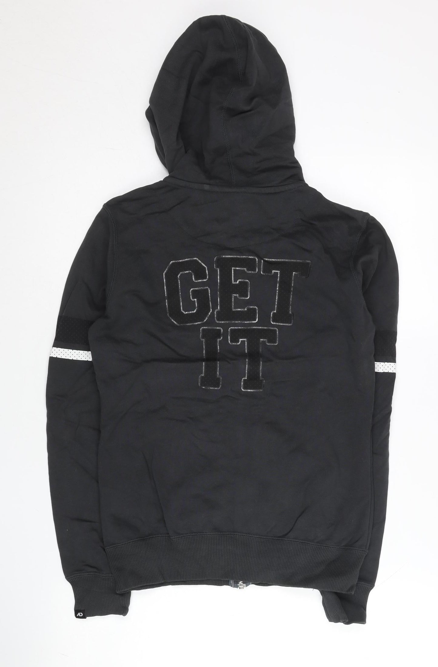 Nike Women’s Black Full Zip Hoodie Sweatshirt Size M Cotton Blend