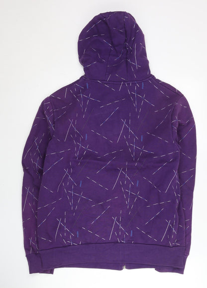 Adidas Women’s Purple Full Zip Hoodie XL Cotton Blend Sportswear