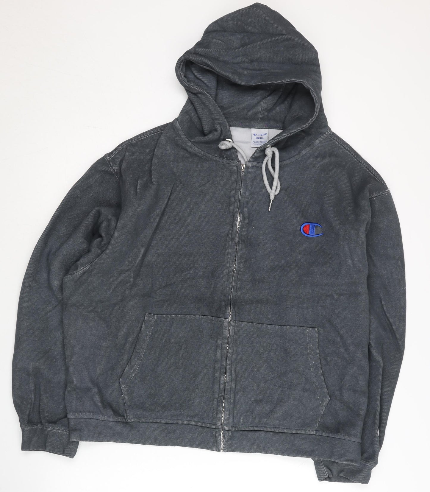 Womens UK Size S Champion Grey Full Zip Hoodie