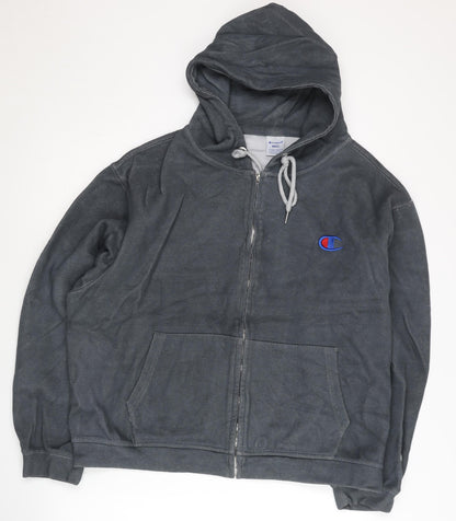 Womens UK Size S Champion Grey Full Zip Hoodie