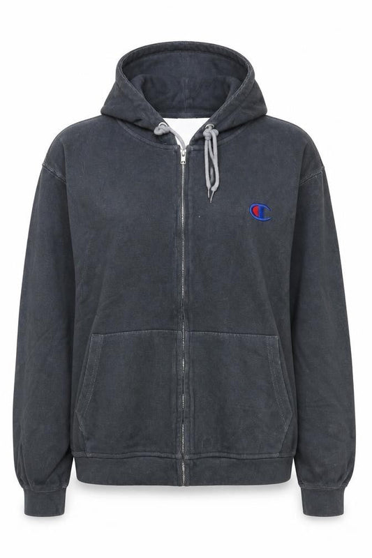 Womens UK Size S Champion Grey Full Zip Hoodie