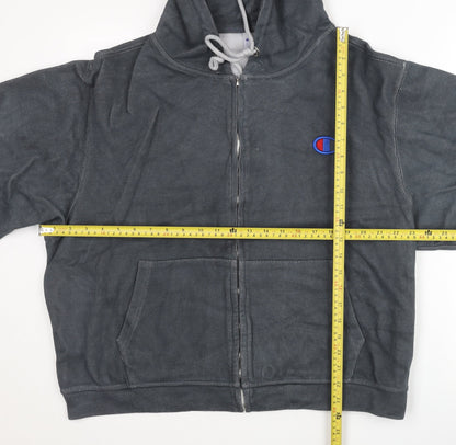 Womens UK Size S Champion Grey Full Zip Hoodie