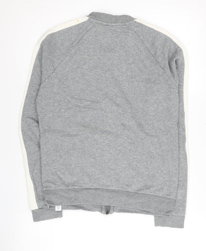 Puma Womens Grey Track Jacket Size L Full Zip Sports Top