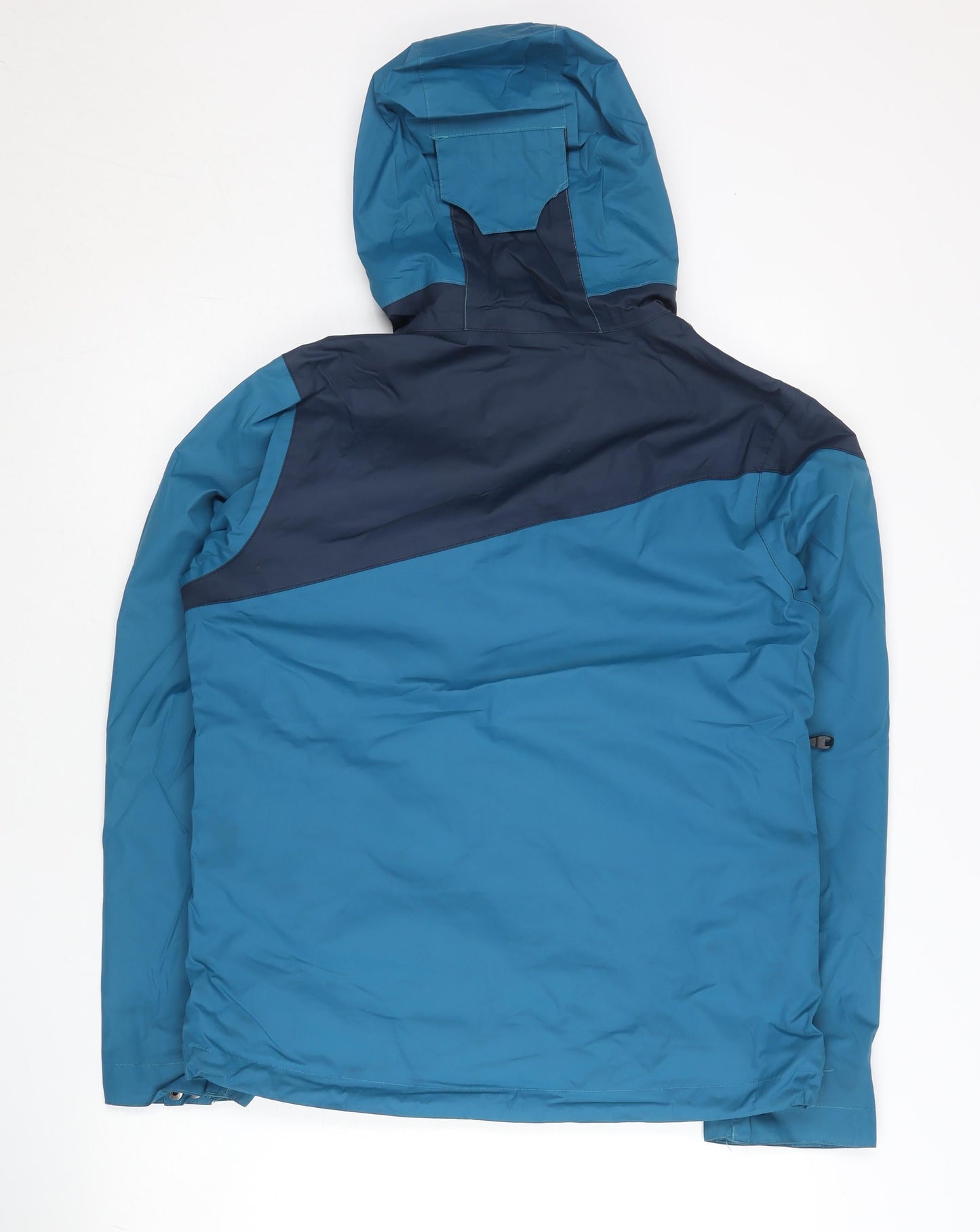 Quechua Unisex Kids Blue 14 Years Hooded Rain Coat Jacket Outdoor Hiking