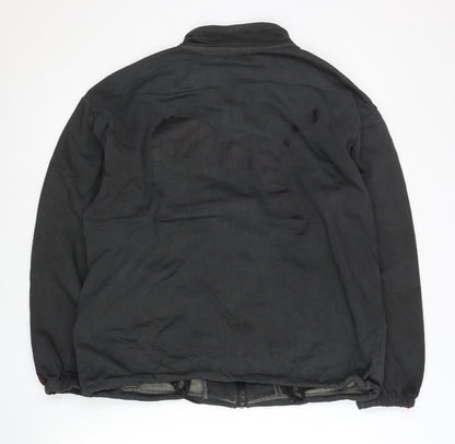 Puma Womens Black M Track Jacket Full Zip Logo Sportswear