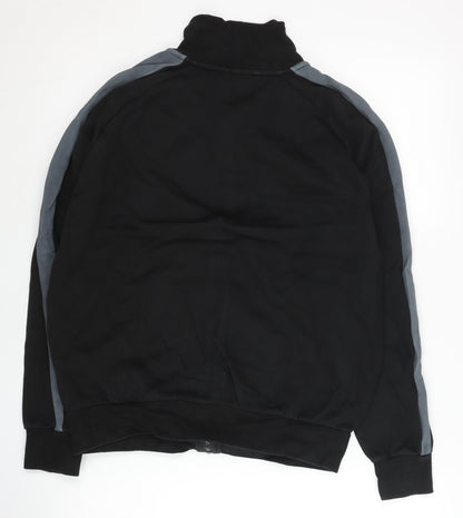 Puma Women’s Black Track Jacket S Full Zip Cotton Blend Sportswear