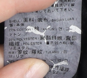 Puma Women’s Black Track Jacket S Full Zip Cotton Blend Sportswear