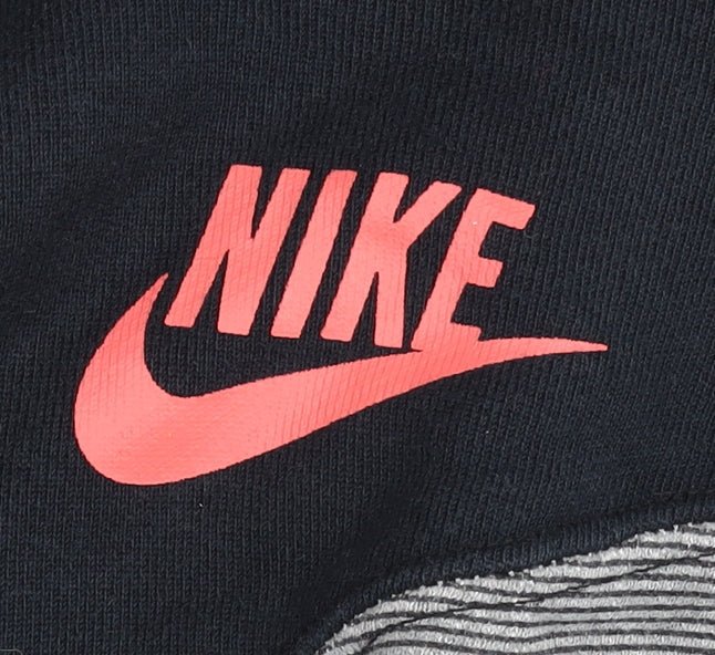 Nike Womens Grey & Black Full Zip Hoodie Size 12 UK Cotton