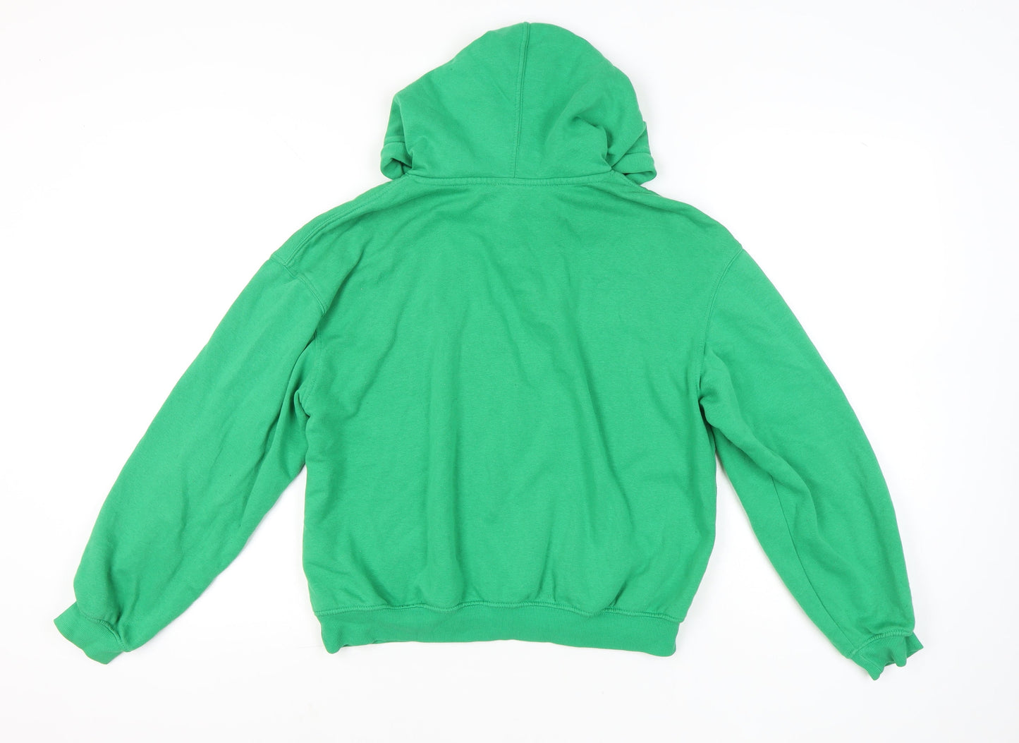 Womens UK Size M H&M Divided Green Pullover Hoodie