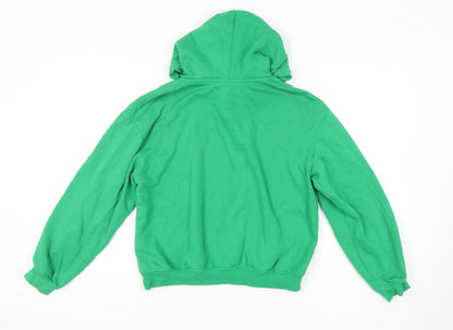 Womens UK Size M H&M Divided Green Pullover Hoodie