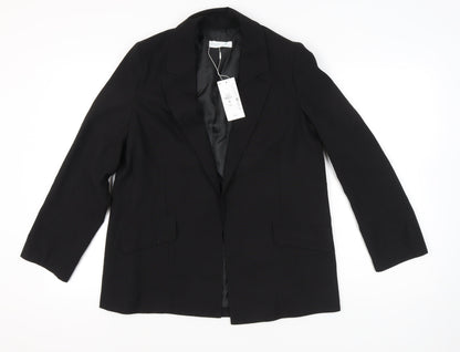 Primark Women’s Black Regular Fit Blazer Jacket Size M Workwear