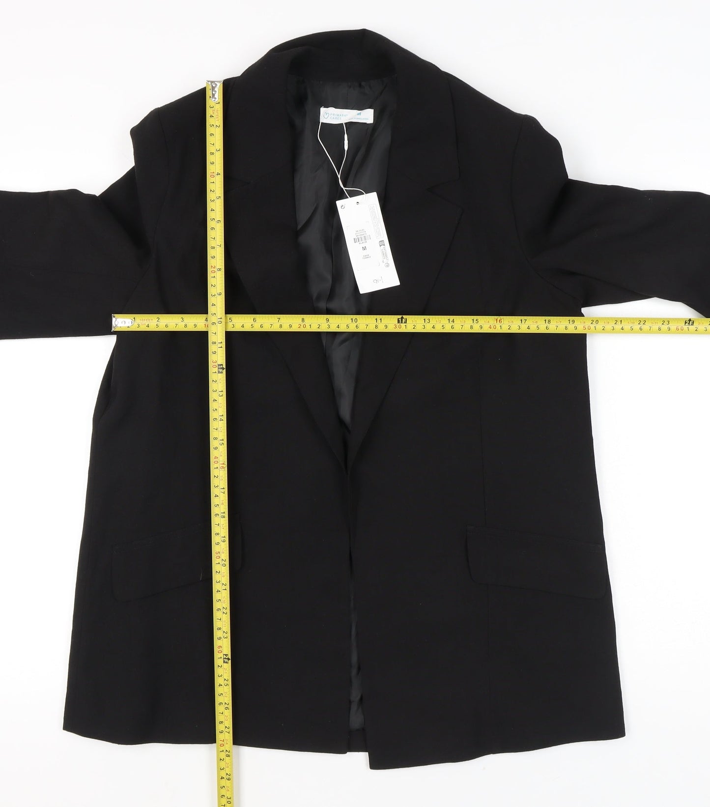 Primark Women’s Black Regular Fit Blazer Jacket Size M Workwear