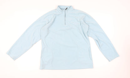 Gelert Women Blue Fleece Sweatshirt Size 18 Pullover 1/4 Zip Outdoor