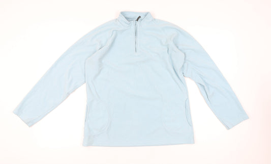 Gelert Women Blue Fleece Sweatshirt Size 18 Pullover 1/4 Zip Outdoor