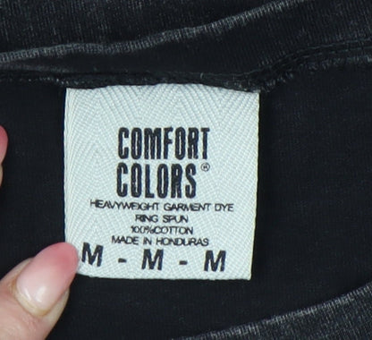 Comfort Colors Womens Black Medium Funny Graphic Cotton T-Shirt