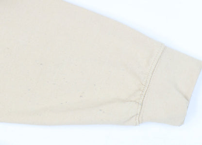 Mens UK Size S boohooMAN Beige Pullover Hoodie