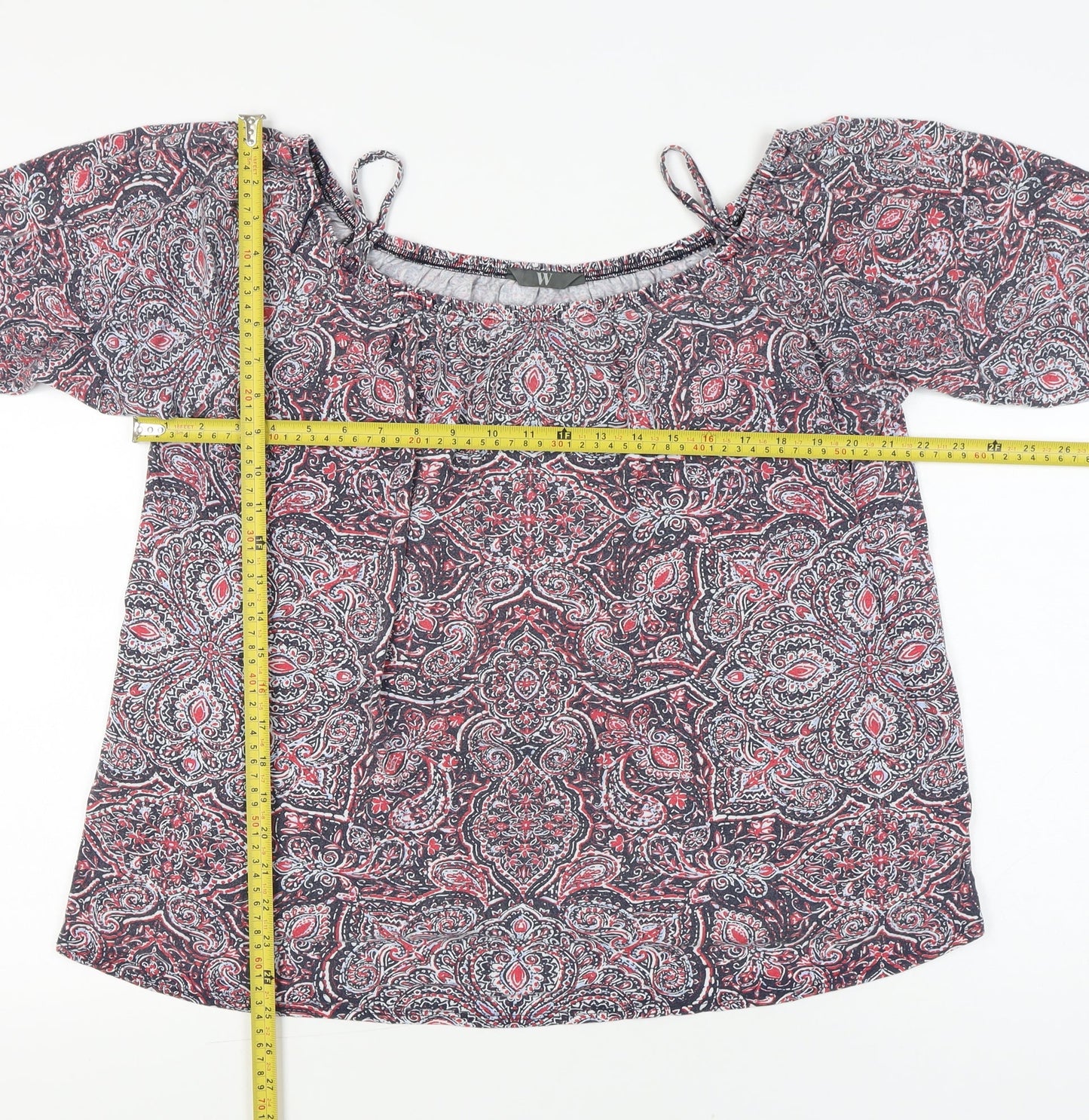 Womens UK Size 18 BHS Multicoloured Tunic Blouse