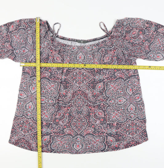 Womens UK Size 18 BHS Multicoloured Tunic Blouse