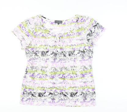 Womens UK Size 12 Marks and Spencer Multicoloured Basic T-Shirt
