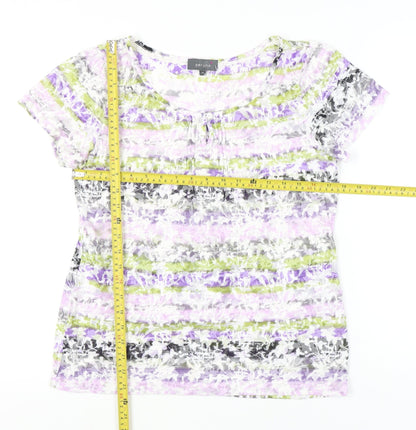 Womens UK Size 12 Marks and Spencer Multicoloured Basic T-Shirt