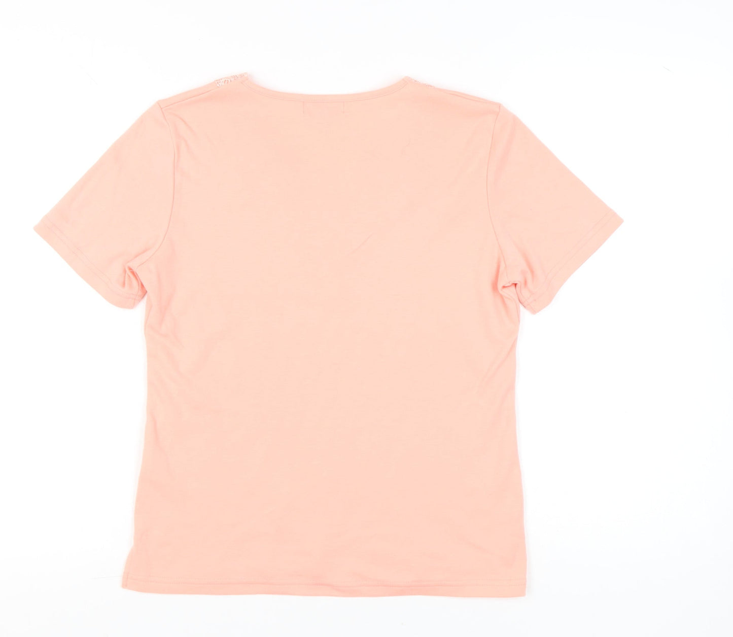 Womens UK Size S Paramour Pink Basic T-Shirt