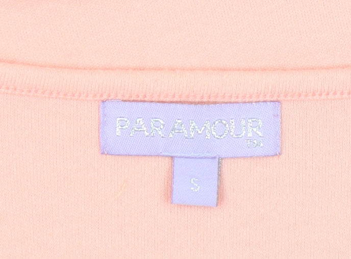 Womens UK Size S Paramour Pink Basic T-Shirt