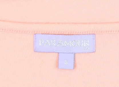 Womens UK Size S Paramour Pink Basic T-Shirt