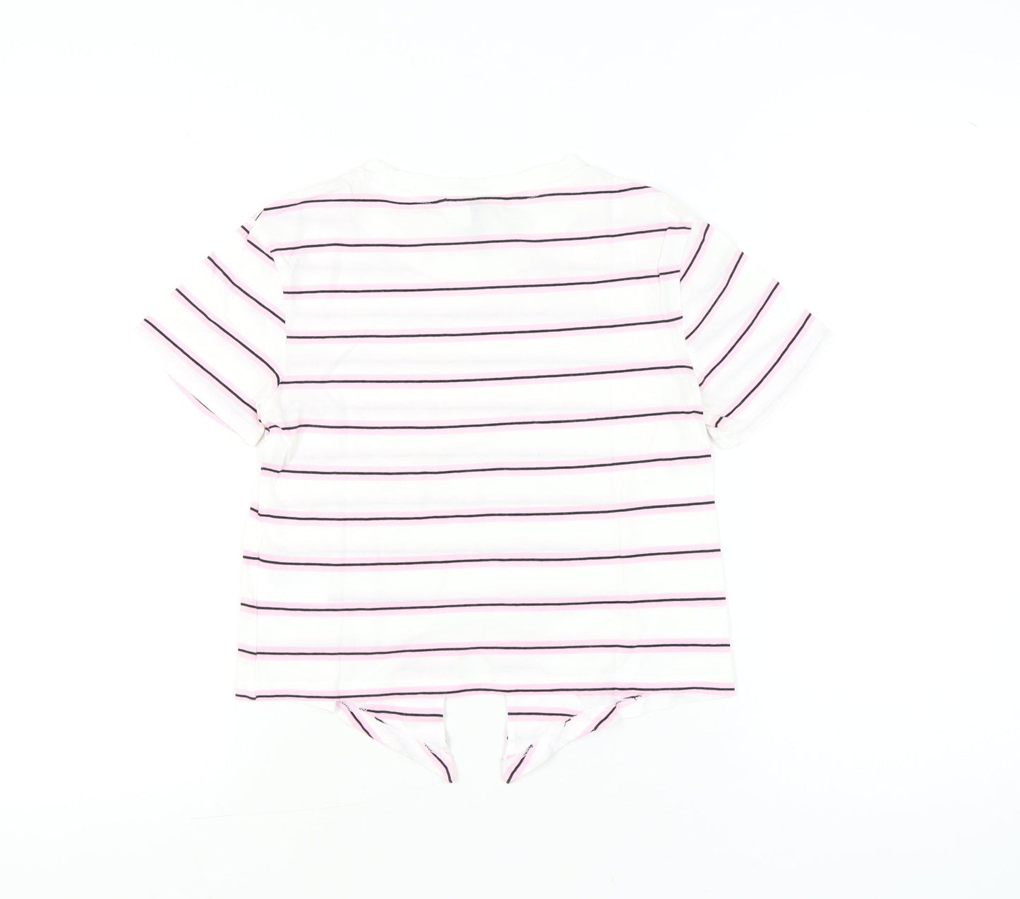 Womens UK Size XS H&M Divided White Basic T-Shirt