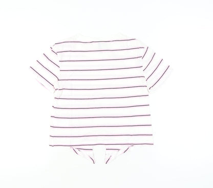 Womens UK Size XS H&M Divided White Basic T-Shirt