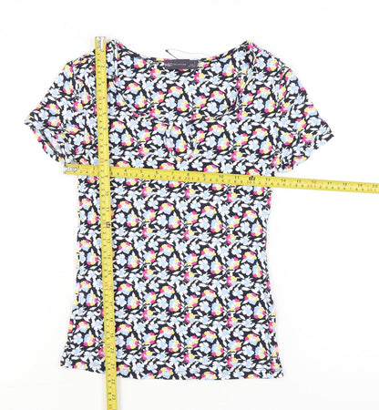 Womens UK Size 6 Marks and Spencer Multicoloured Basic T-Shirt