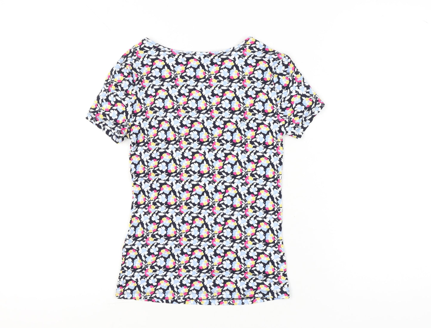 Womens UK Size 6 Marks and Spencer Multicoloured Basic T-Shirt