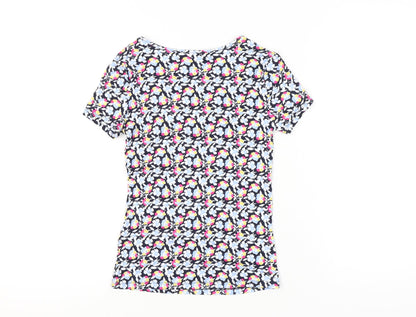 Womens UK Size 6 Marks and Spencer Multicoloured Basic T-Shirt