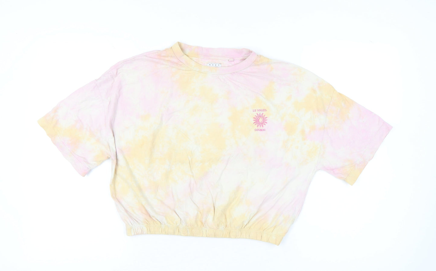 Womens UK Size S NEXT Multicoloured Cropped T-Shirt