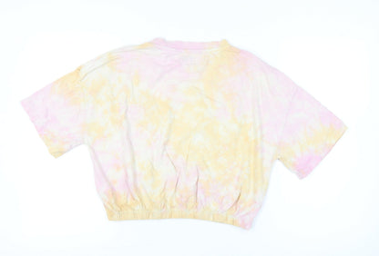 Womens UK Size S NEXT Multicoloured Cropped T-Shirt