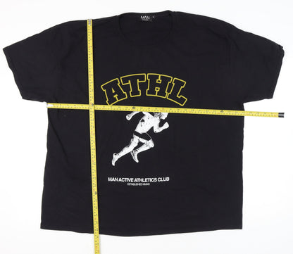 Mens UK Size XL boohooMAN Black  T-Shirt