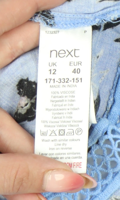 Womens UK Size 12 NEXT Blue Camisole Tank
