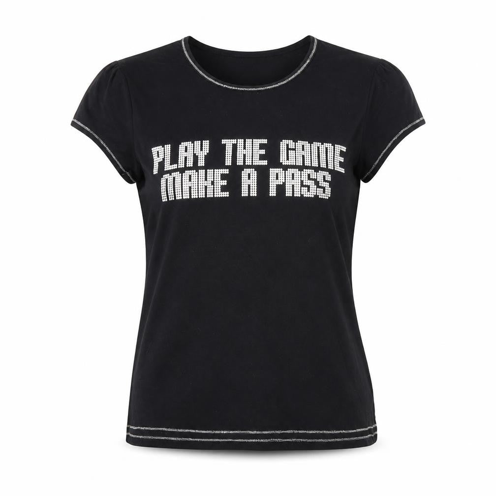 Womens UK Size 12 NEXT Black Basic T-Shirt